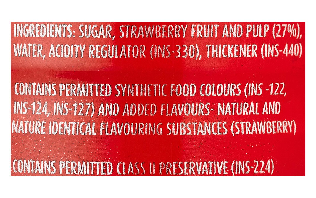 Mapro Whole Strawberry Crush    Plastic Bottle  750 millilitre